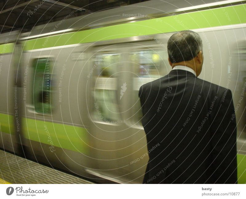 japanese subway Japan Underground Man Human being