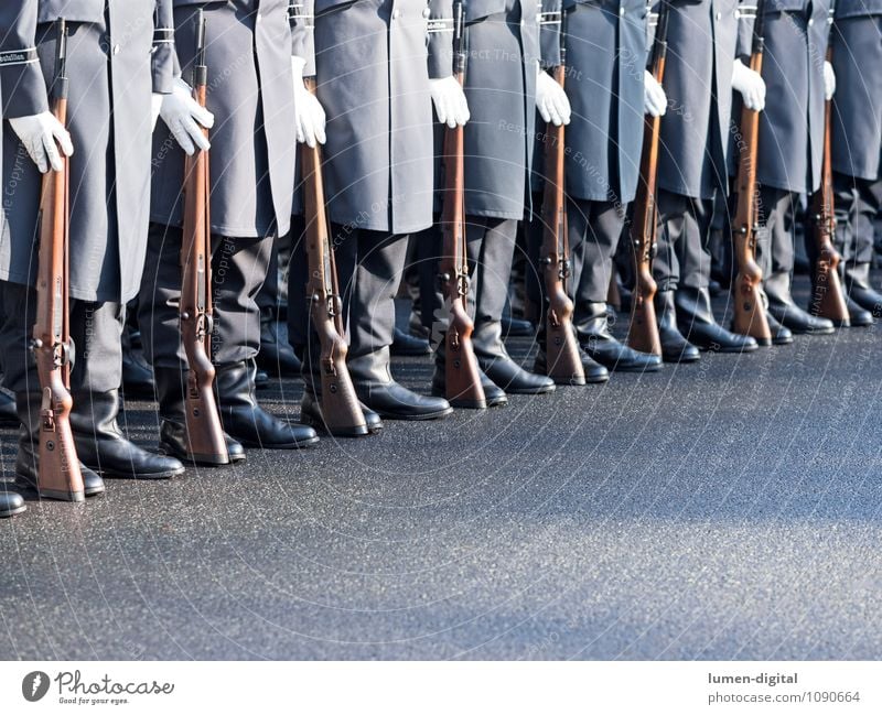 Soldiers of the Guard Regiment of the German Armed Forces Profession Street Coat Boots Together War Germany Army Brigade Federal armed forces Diagonal drill