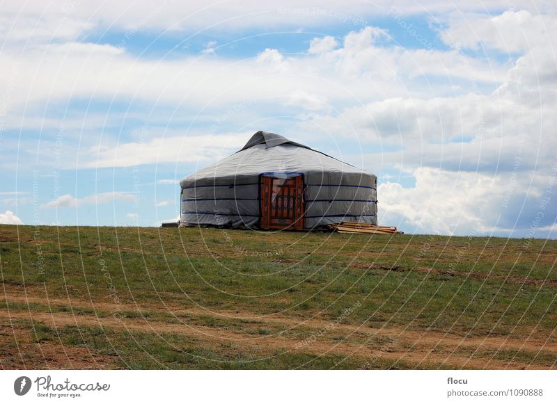 Traditional yurt tent home ger of Mongolian nomads Lifestyle Design Vacation & Travel Tourism Summer Mountain House (Residential Structure) Culture Nature