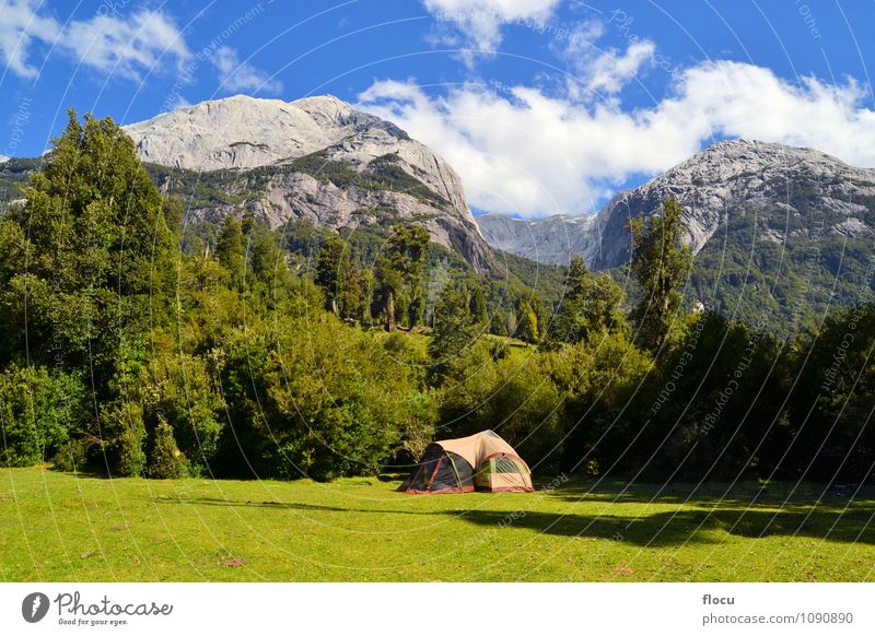 Basecamp for climbing and mountaineering in Patagonia, Chile Beautiful Vacation & Travel Camping Summer Mountain Hiking Climbing Mountaineering Wind Glacier