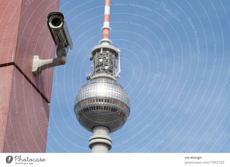 Television tower in Berlin Berlin TV Tower Alexanderplatz Architecture Landmark Town Tourist Attraction