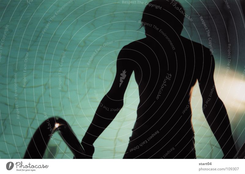 night visor Swimming pool Night Dive Light Waves Water Arm Musculature Shadow