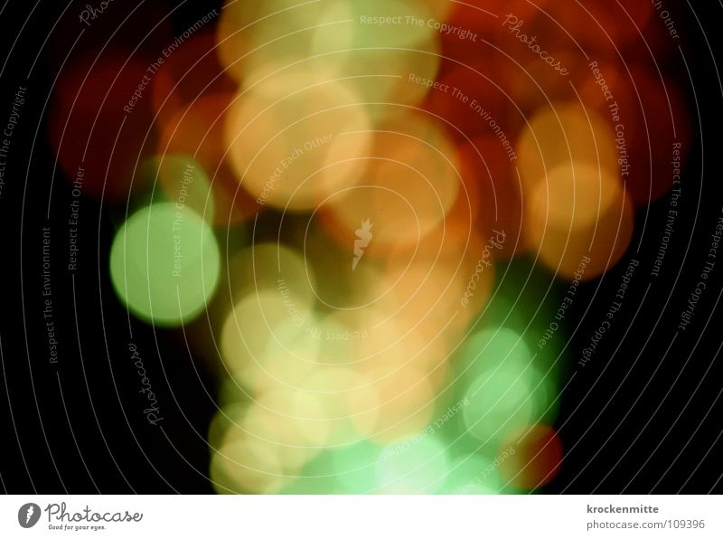 light screws Light Abstract Circle Night Red Green Yellow Way out Night life Blur Colour Lamp Point