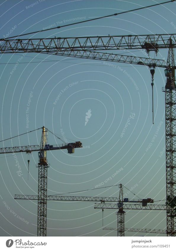 brothers krahn 2 Construction site Interlaced Industry Electrical equipment Technology Detail Sky Silhouette Power Might