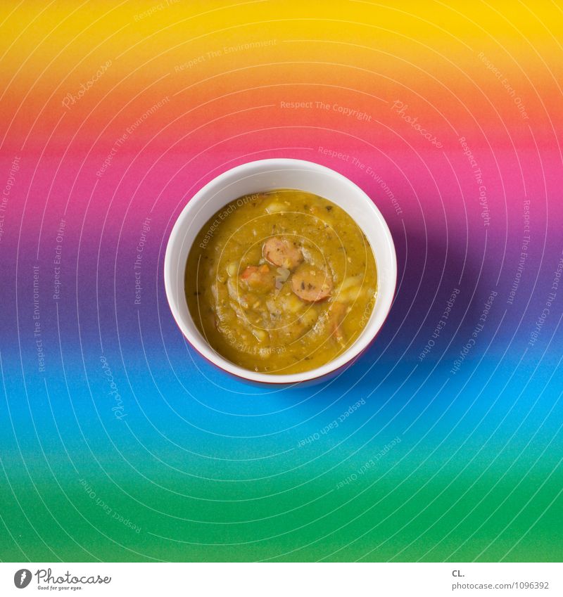 1400. Pea soup! For everyone!! Food Sausage Nutrition Eating Lunch Bowl Esthetic Delicious Multicoloured Uniqueness Colour To enjoy Whimsical Colour photo
