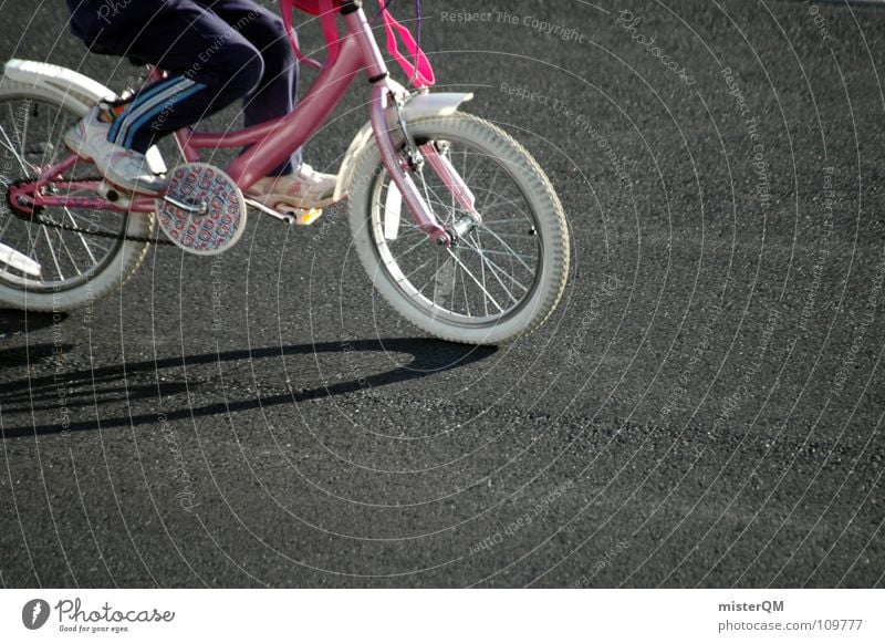 bicycle race Bicycle Child Playing Concrete Joy Street