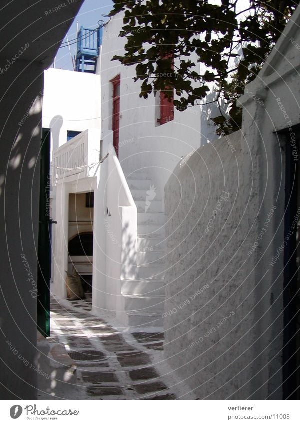 gasse on mykonos Alley Vacation & Travel Greece Brilliant Southern Europe Architecture