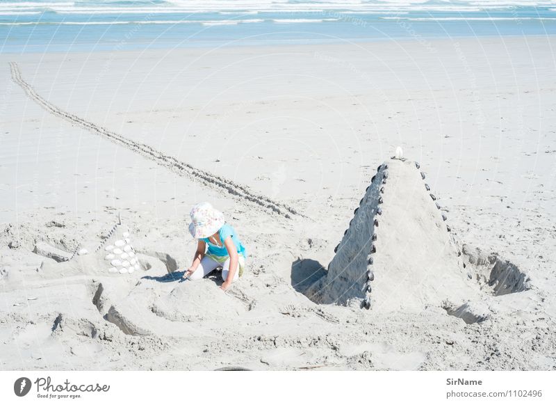 347 Children's game Sandcastle Vacation & Travel Freedom Summer vacation Beach Ocean Girl Infancy 3 - 8 years Architecture ziggurat Beautiful weather Pyramid