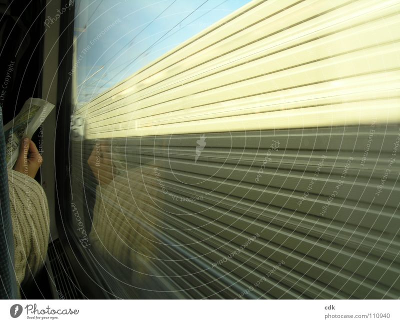 On the train | on the road | sitting at the window | inside & outside. Railroad Express train Speed Means of transport Transport Time Bypass Railroad tracks