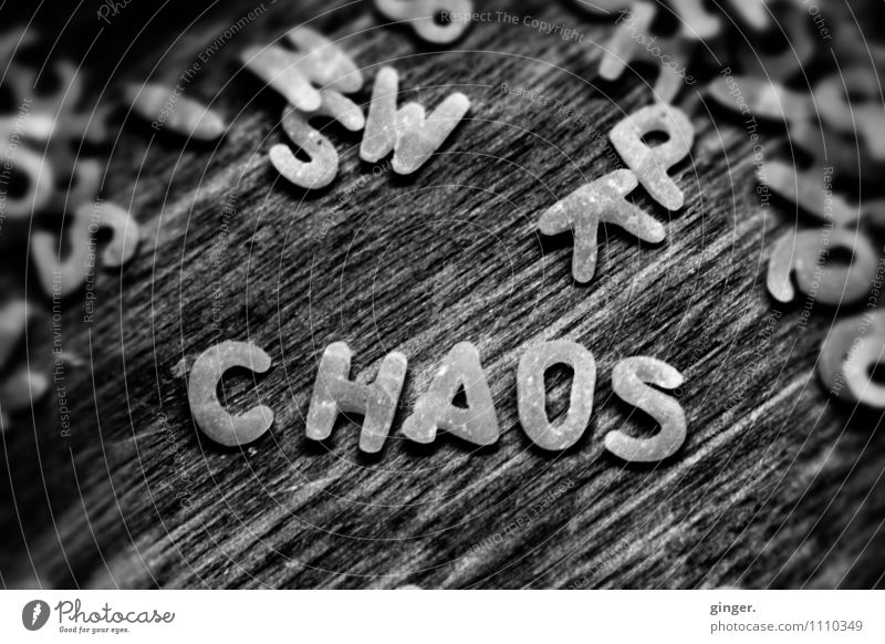 havoc Sign Chaos Noodles Letters (alphabet) Digits and numbers Muddled Word Lie Write Wood soup noodles Small Deposited Macro (Extreme close-up) Raw Reading
