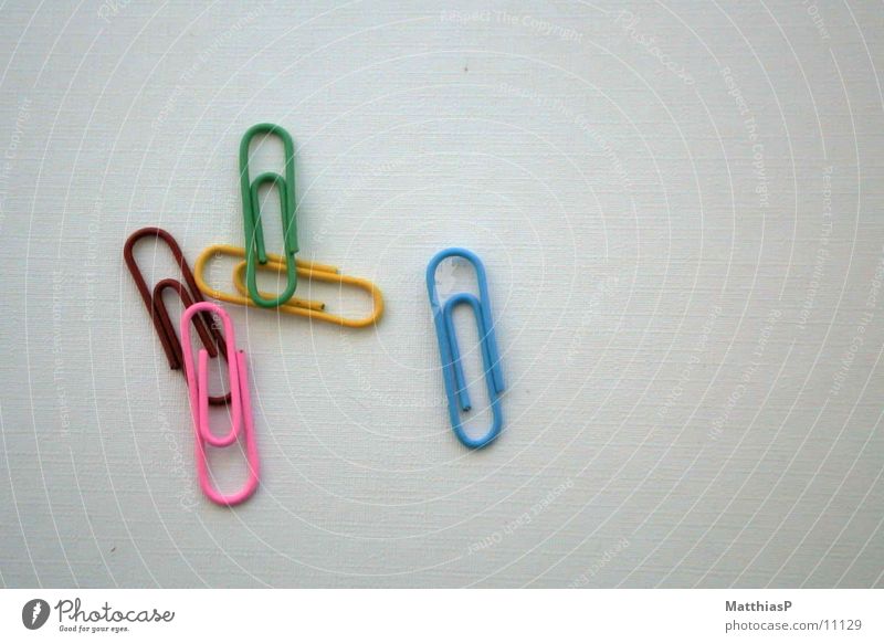 paperclips Pink Green Stationery Paper clip Things To hold on Blue auxiliary agent