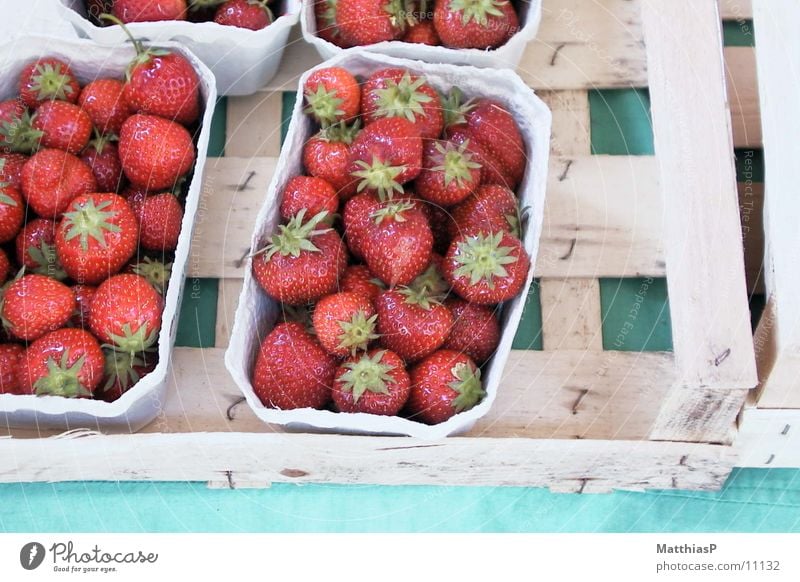 strawberries Fresh Europe Germany Red Wholesale market Fruit Summer Quality Strawberry Garden garden red strawberry Markets Food Delicious cute Vitamin Healthy