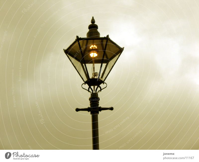 it's getting dark Street lighting Electric bulb Light Lamp Dark Night Evening Clouds Things