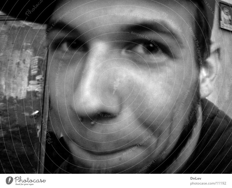 de flipz Fellow Man Black & white photo Head Close-up