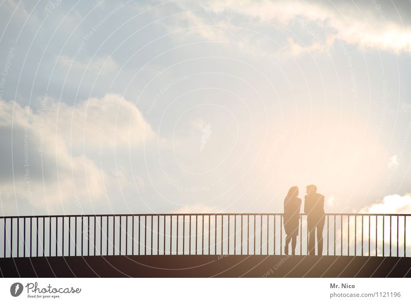 lovestory 1 Lifestyle Leisure and hobbies Trip Masculine Feminine Couple Partner 2 Human being Environment Sky Clouds Climate Beautiful weather Town Bridge