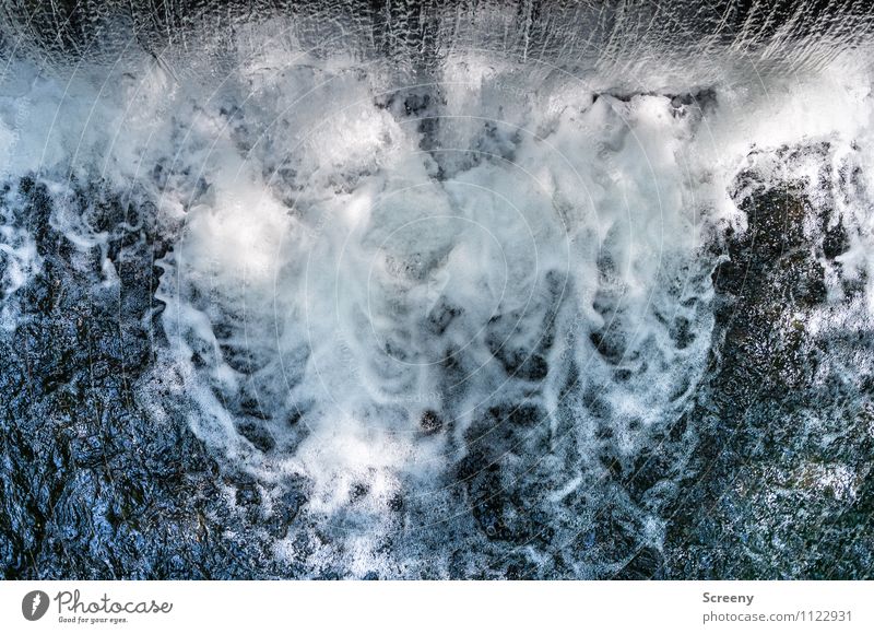 Water Fall Nature Waves River Waterfall To fall Wet Movement Power Effervescent Colour photo Exterior shot Deserted Day Deep depth of field Bird's-eye view