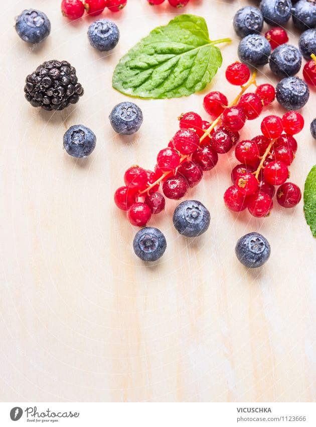 Fresh summer berries on a white table Food Fruit Dessert Nutrition Breakfast Organic produce Vegetarian diet Diet Juice Lifestyle Style Design Healthy Eating