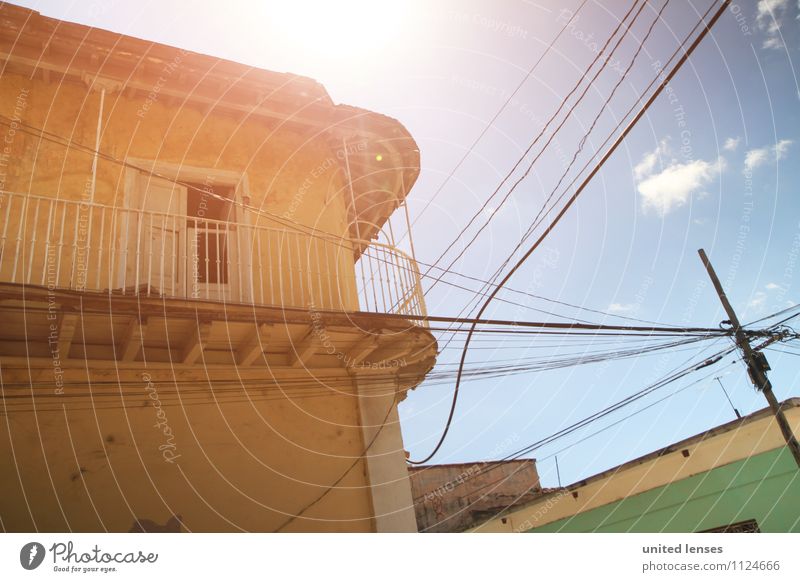 FF# Sunroof Art Adventure House (Residential Structure) Facade Summer vacation Summery Cuba Old town Vacation & Travel Vacation photo Vacation destination
