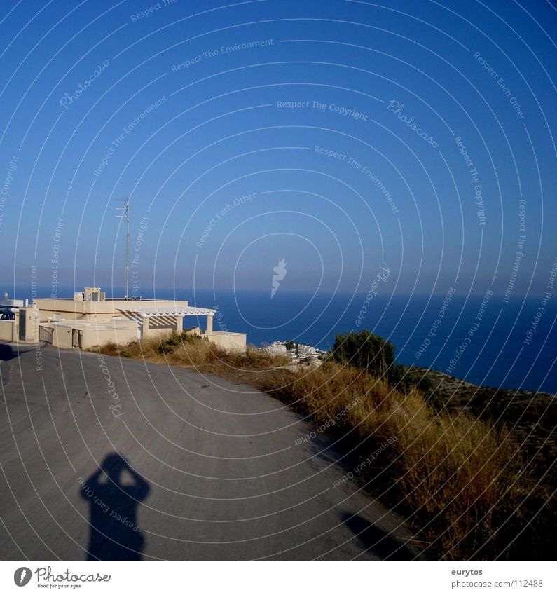 Sun in the back... Ocean Vacation & Travel Horizon Physics Asphalt Roadside Panorama (View) Spain Costa Blanca Sunbeam House (Residential Structure) Peninsula