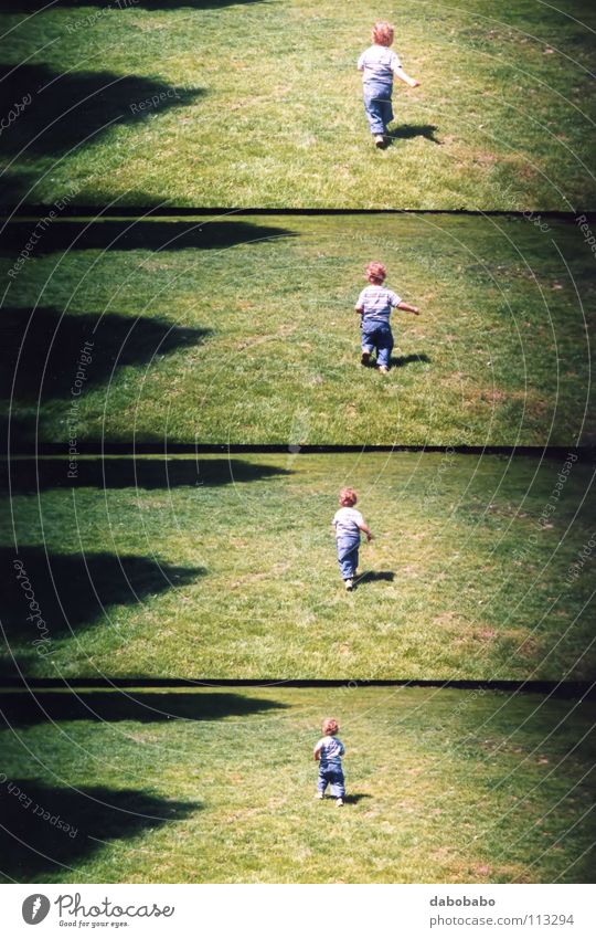 my baby run Action Photography Icon Lomography Joy Toddler child move movement shoot frame grass growth go reach arrive shadow