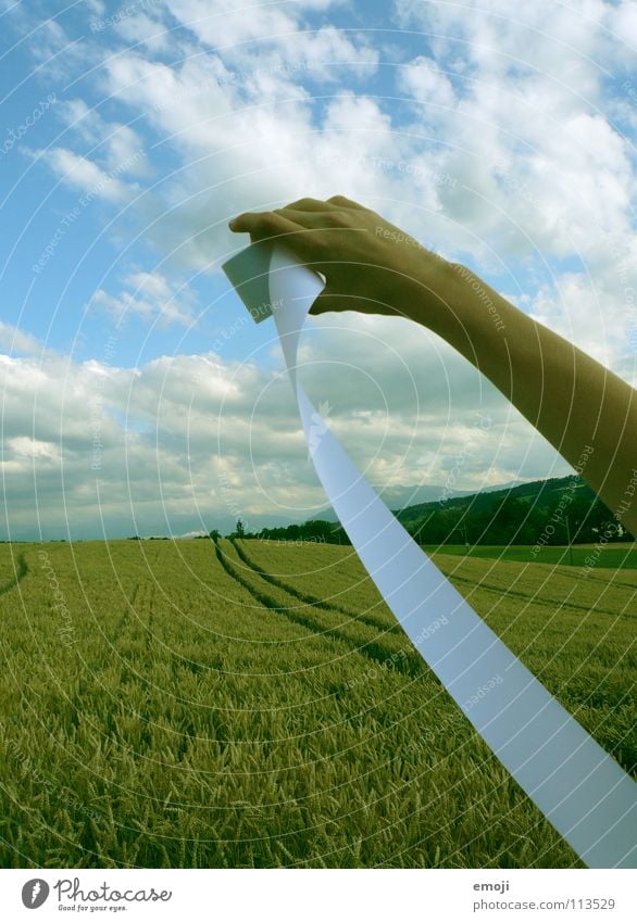 super usable photo!!! Paper Hand Field Cornfield Wheatfield Summer Spring Jump Autumn Clouds Sky Inscribe Media Communicate Letters (alphabet) Characters String