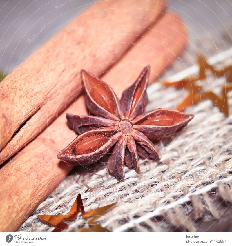 Cinnamon and aniseed Christmas & Advent Star aniseed Aromatic December Sense of taste Herbs and spices Seasons Near Close-up Star (Symbol) Card
