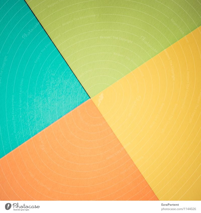 t\g/g\o Design Handicraft Line Esthetic Bright Blue Yellow Green Orange Turquoise Colour Illustration Inaccurate Defective Geometry Diagonal Dividing line
