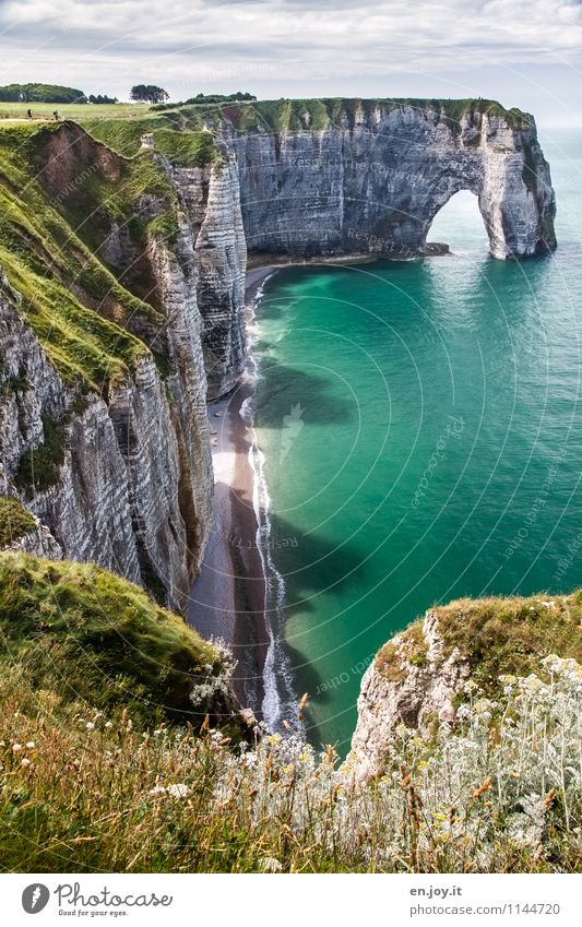 flooded Vacation & Travel Tourism Adventure Far-off places Summer Summer vacation Ocean Nature Landscape Sky Climate Beautiful weather Grass Meadow Rock Coast