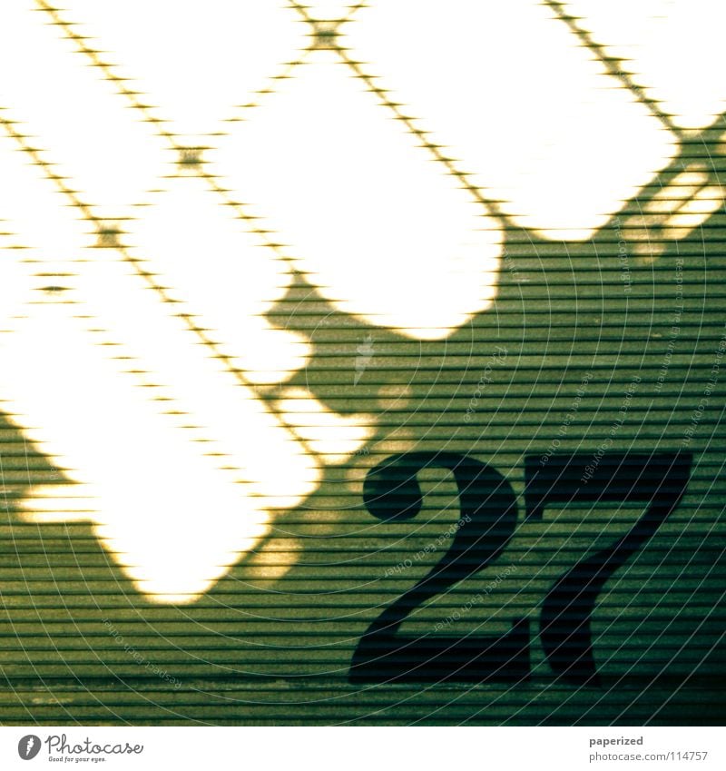 | Lucky Number. Digits and numbers Gray Yellow Light Animal Tin Corrugated sheet iron Black Physics Shadow play Dismantling Dresden Tram Industry 27 Gate Line