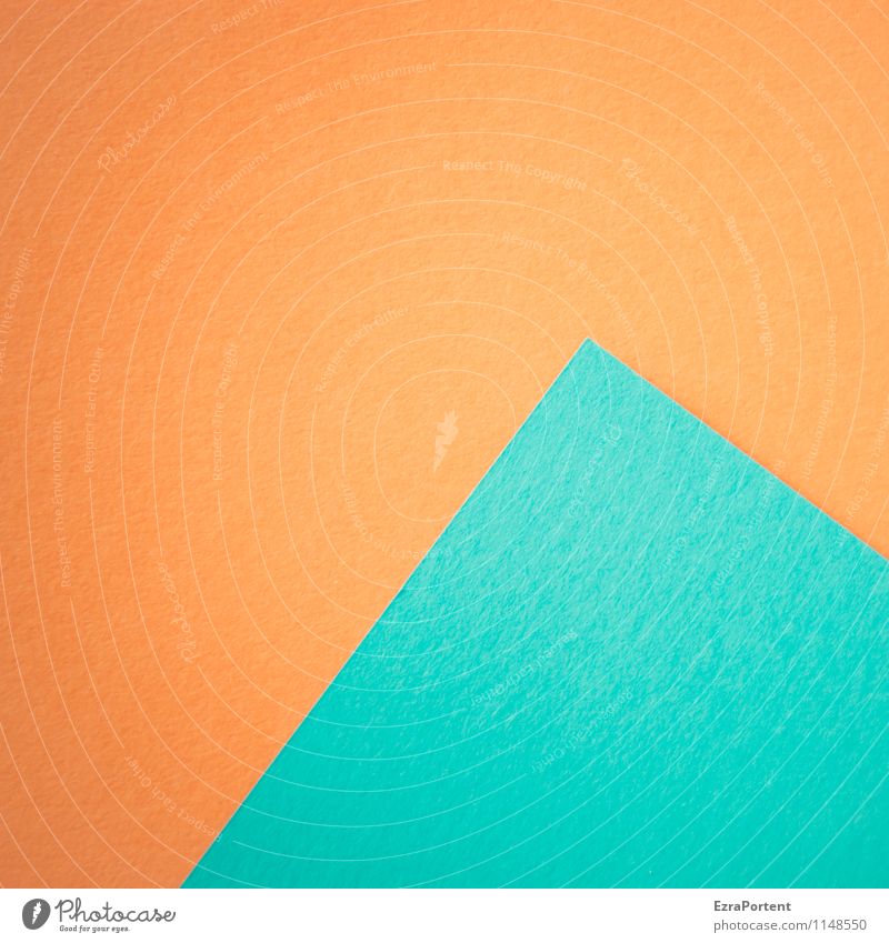 blue pyramid Design Handicraft Line Esthetic Bright Blue Orange Colour Illustration Pyramid Point Structures and shapes Diagonal Graph Graphic Paper Geometry
