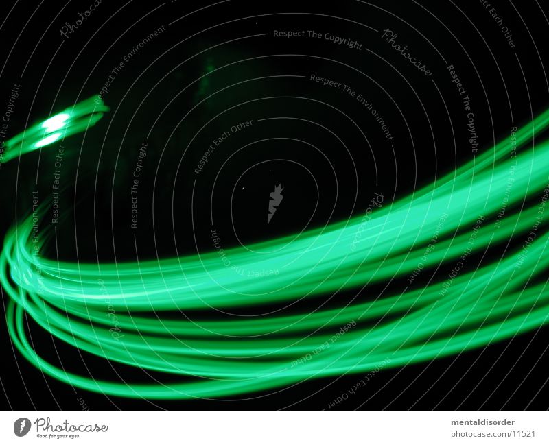 green & fast Green Black Speed Rotate Stripe Light Long exposure Statue Movement Lamp Circle almost