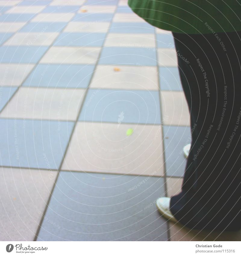 dance floor White Green Black Footwear Pants Coat Checkered Detail Human being Germany Tile Blue Legs Floor covering