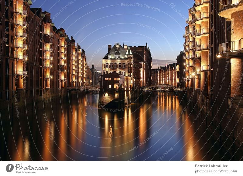 Speicherstadt Hamburg Vacation & Travel Tourism Sightseeing City trip Dream house Architecture Environment Water River Germany Europe Town Old town Castle