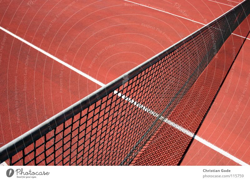 Game, Set and Victory Tennis Sporting grounds Playing field Service Red Line Summer Volleyball (sport) Beat Structures and shapes Reserved Baseline