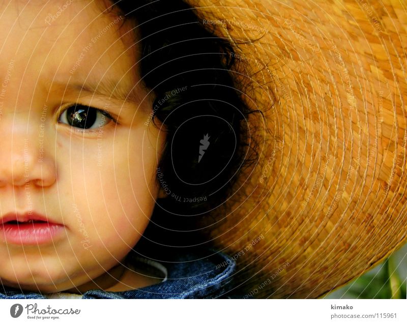 Chiniquicuicui III Girl Toddler Mexico eyes Lomography face fat blue