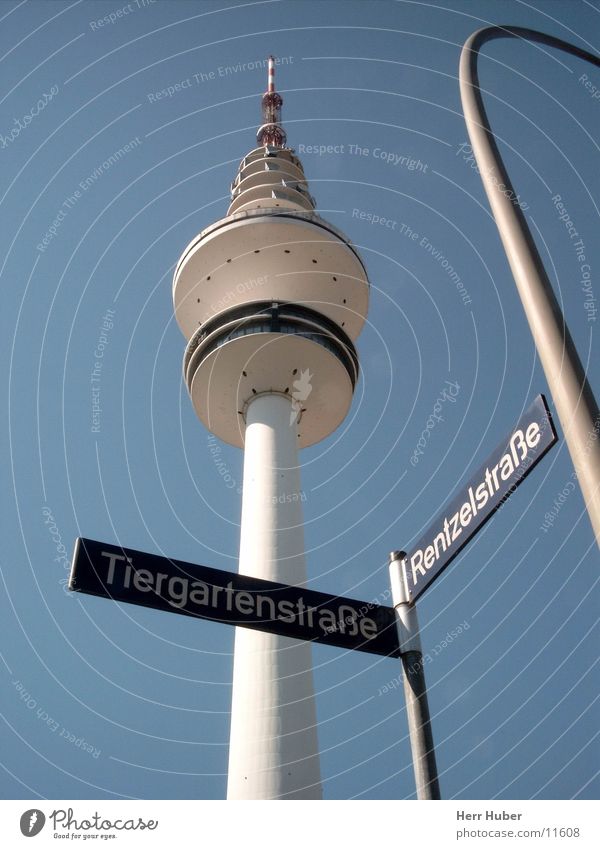 Radio Tower Hamburg Transmitting station Architecture Heinrich Hertz Sky Blue