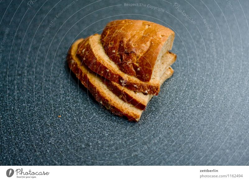 sliced bread Bread Sandwich Healthy Eating Dish Food photograph Dry Stack Carbohydrates Baker Baked goods Heart Heart-shaped Nutrition Full Appetite Copy Space