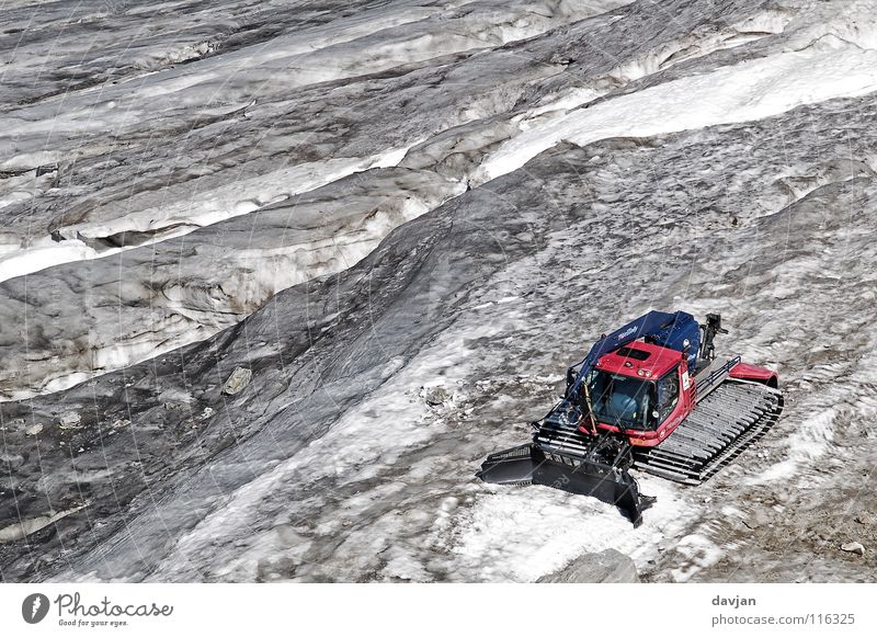 glacier caterpillar Glacier Gray White Slope Switzerland Summer Mountain Snow Ice Summer. massive Ice covered Andermatt gemstick