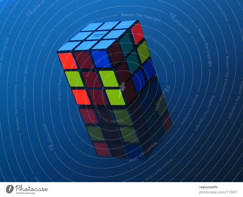 Rubik's in Blue Progress Mirror Things rubic Rubiks Cube fiddly