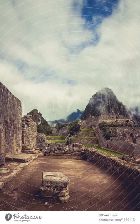 Inca ruins in Cusco - Machu Picchu Vacation & Travel Tourism Trip Adventure Far-off places Sightseeing City trip Mountain Environment Nature Landscape Clouds