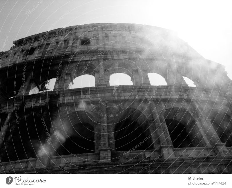 Rome Italy Window Vacation & Travel Dark Coloseum Sun Shadow Romans.