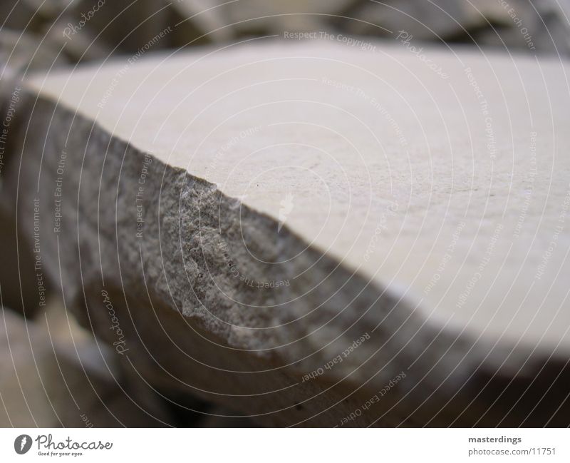 Narrow ridge Stone slab Macro (Extreme close-up) Focal point Blur Gray Quarry fixed point Sharp thing Tilt