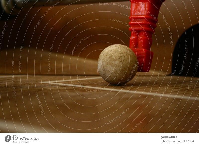 The goalie. Table soccer Goalkeeper Sports Playing Ball Sphere Shallow depth of field Macro (Extreme close-up) Bump 1 Penalty area Colour photo Piece
