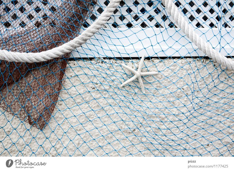 Large White Fishing Net Decoration