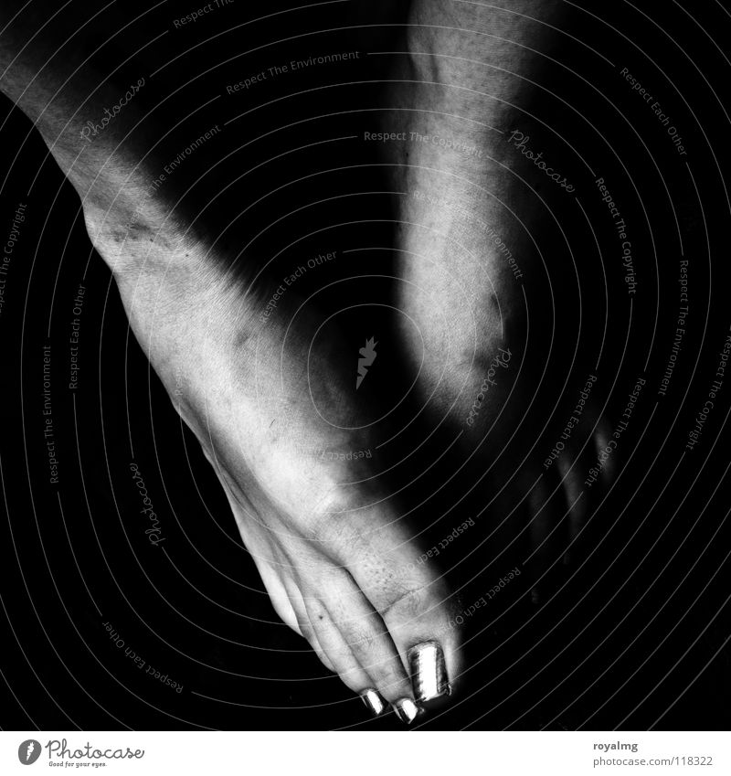 ... and foot! Black White Toenail Toes Black & white photo Human being Feet back of the foot Ankle praying feet Barefoot