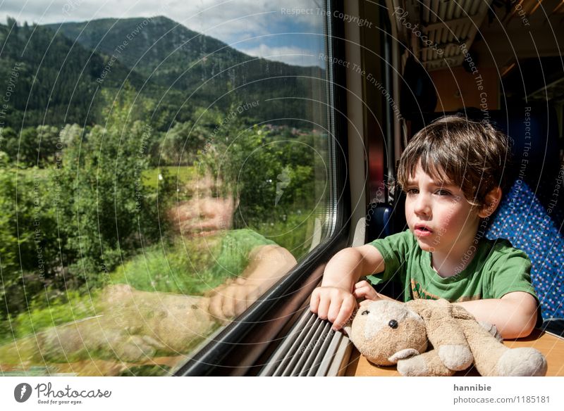 on the way Vacation & Travel Summer Child Toddler Boy (child) Brother Family & Relations Infancy 1 Human being 3 - 8 years Passenger traffic Train travel