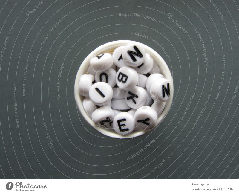 daily dosage Characters Communicate Round Gray Black White Emotions Health care tablet tube Colour photo Studio shot Deserted Copy Space left Copy Space right