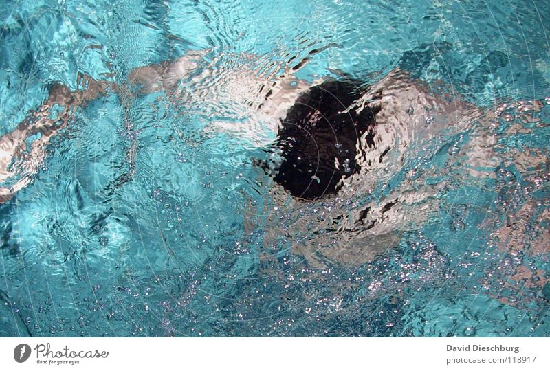1000m crawl Swimming & Bathing Dive Surface of water Whirlpool Turquoise Bird's-eye view 1 Person Individual Abstract Anonymous Unidentified Unrecognizable