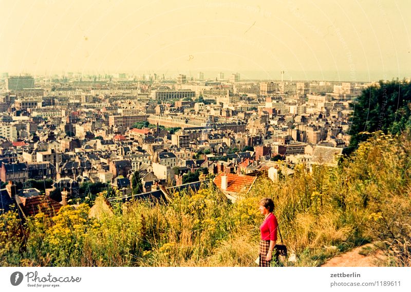 City X Woman Vantage point Mountain Hill Review Overview Brittany Slide France Vacation & Travel Travel photography Tourism To go for a walk Promenade Hiking