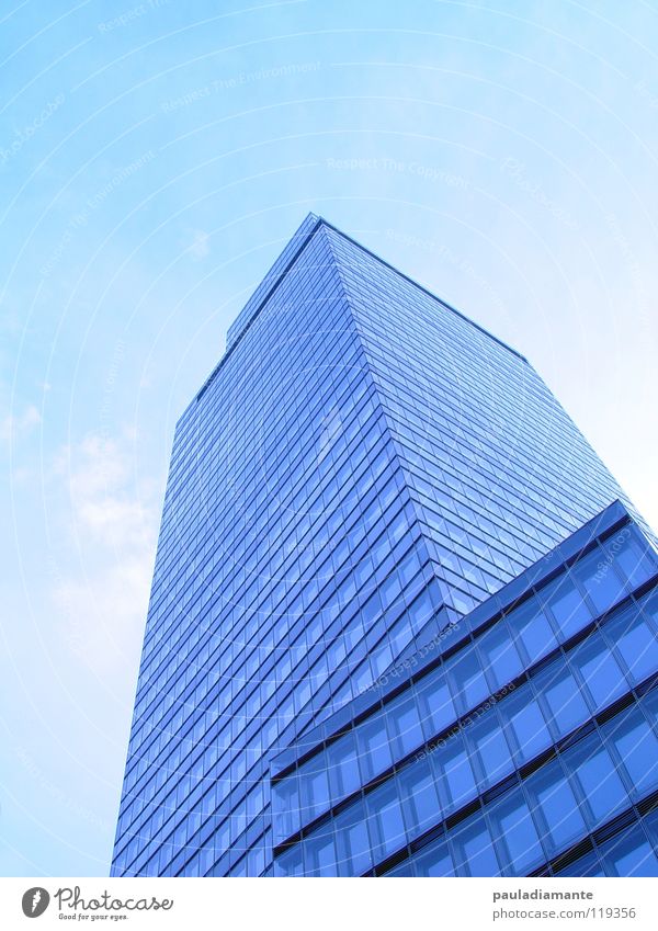 tower High-rise Facade Modern Skyline Industrial Photography Glass blue filters Architecture